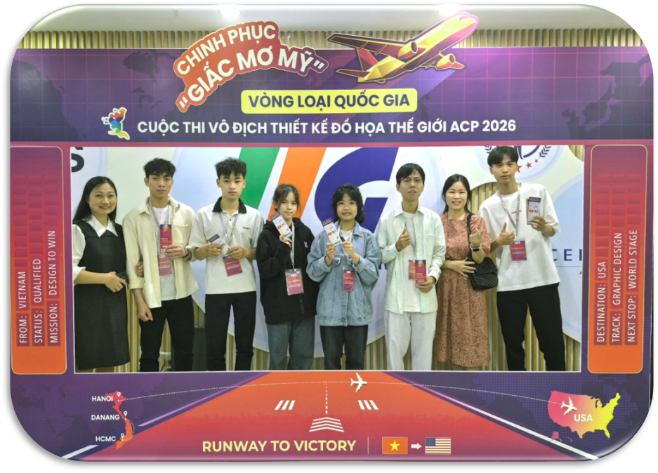 THIẾT KẾ ĐỒ HỌA CHUẨN QUỐC TẾ TẠI CUỘC THI ACP WORLD CHAMPIONSHIP 2026